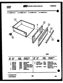 09 - Drawer Parts parts for Frigidaire Range 73-3957-00-01 from AppliancePartsPros.com