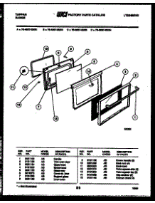 04 - Lower Oven Door Parts parts for Frigidaire Range 76-4667-00-03 from AppliancePartsPros.com