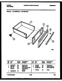 05 - Drawer Parts parts for Frigidaire Range 76-4960-00-07 from AppliancePartsPros.com
