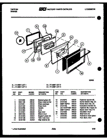 03 - Lower Oven Door Parts parts for Frigidaire Range 77-4987-00-04 from AppliancePartsPros.com