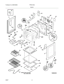 05 - Body parts for Tappan Range TEF361GSA from AppliancePartsPros.com