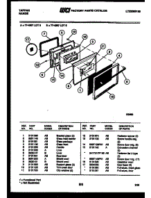 03 - Lower Oven Door Parts parts for Frigidaire Range 77-4987-00-06 from AppliancePartsPros.com