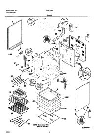05 - Body parts for Tappan Range TEF364AQF from AppliancePartsPros.com