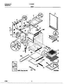 03 - Body parts for Frigidaire Range TEF365BEDA from AppliancePartsPros.com