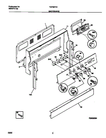 02 - Backguard parts for Frigidaire Range TEF387CCSA from AppliancePartsPros.com