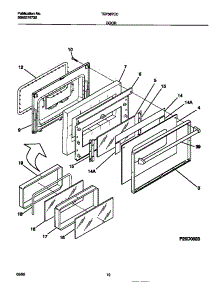 05 - Door parts for Frigidaire Range TEF387CCSA from AppliancePartsPros.com