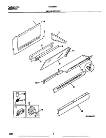 02 - Splasher / Light parts for Frigidaire Range TEO356BCDB from AppliancePartsPros.com