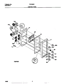 03 - Control Panel parts for Frigidaire Range TEO356BCDB from AppliancePartsPros.com