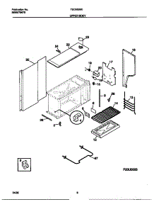 05 - Upper Body parts for Frigidaire Range TEO353SCWB from AppliancePartsPros.com