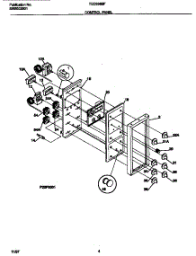 03 - Control Panel parts for Frigidaire Range TEO356BFD1 from AppliancePartsPros.com