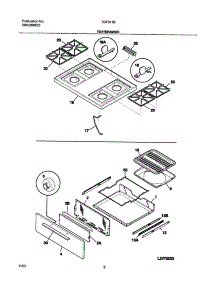 09 - Top / Drawer parts for Tappan Range TGF317BWA from AppliancePartsPros.com