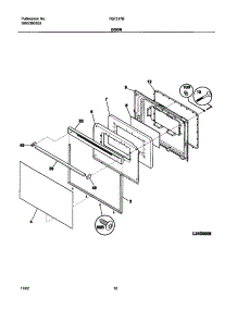 11 - Door parts for Tappan Range TGF317BWA from AppliancePartsPros.com