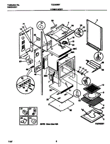 04 - Lower Body parts for Frigidaire Range TEO356BFW1 from AppliancePartsPros.com