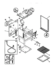 04 - Body parts for Frigidaire Range TGF332BCWA from AppliancePartsPros.com
