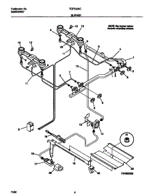 03 - Burner parts for Frigidaire Range TGF332BCWD from AppliancePartsPros.com