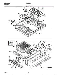 05 - Top / Drawer parts for Frigidaire Range TGF334BCWB from AppliancePartsPros.com