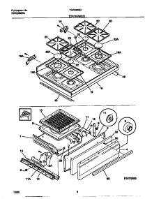 05 - Top / Drawer parts for Frigidaire Range TGF335BCDD from AppliancePartsPros.com