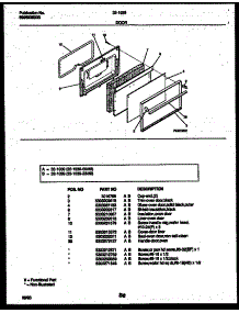 06 - Door Parts parts for Frigidaire Range 32-1039-00-09 from AppliancePartsPros.com