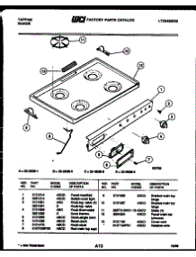03 - Cooktop And Control Parts parts for Frigidaire Range 32-2638-00-01 from AppliancePartsPros.com