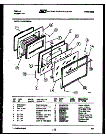 03 - Door Parts parts for Frigidaire Range 32-2757-00-06 from AppliancePartsPros.com