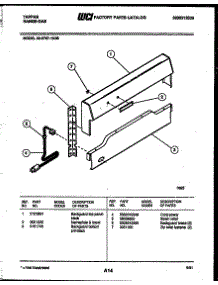 04 - Backguard parts for Frigidaire Range 32-2757-00-06 from AppliancePartsPros.com