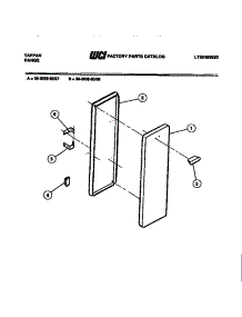 06 - Panel Compartment parts for Frigidaire Range 36-3052-00-08 from AppliancePartsPros.com
