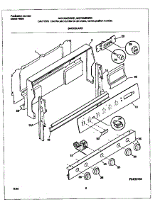 02 - Backguard parts for Frigidaire Range MGF336BGWD from AppliancePartsPros.com