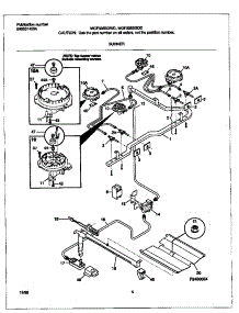 03 - Burner parts for Frigidaire Range MGF336BGWD from AppliancePartsPros.com