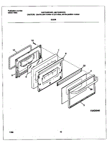 06 - Door parts for Frigidaire Range MGF336BGWD from AppliancePartsPros.com