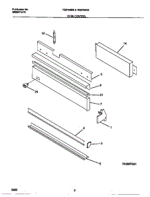 02 - Oven Control Panel parts for Frigidaire Oven TEB794BBBB from AppliancePartsPros.com