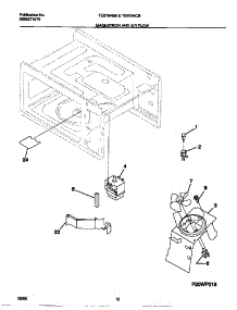 06 - Magnetron And Air Flow parts for Frigidaire Oven TEB794BBBB from AppliancePartsPros.com