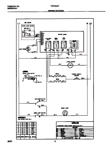 05 - Wiring Diagram parts for Frigidaire Oven TEB554CFBA from AppliancePartsPros.com