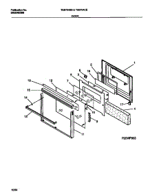 04 - Door parts for Frigidaire Oven TEB794CBSA from AppliancePartsPros.com