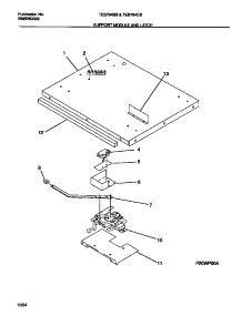 05 - Support Module And Latch parts for Frigidaire Oven TEB794CBSA from AppliancePartsPros.com