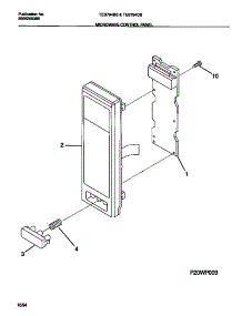 10 - Microwave Control Panel parts for Frigidaire Oven TEB794CBSA from AppliancePartsPros.com