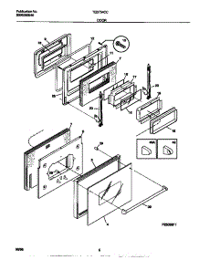 04 - Door parts for Frigidaire Oven TEB754CCS3 from AppliancePartsPros.com