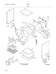 05 - Body parts for Tappan Range TEF317BWC from AppliancePartsPros.com
