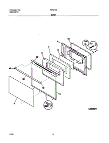09 - Door parts for Tappan Range TEF317BWA from AppliancePartsPros.com