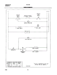 10 - Wiring Schematic parts for Tappan Range TEF317BWA from AppliancePartsPros.com