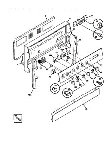 02 - Backguard parts for Frigidaire Range TEF324BCDA from AppliancePartsPros.com
