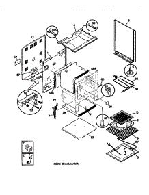 03 - Body parts for Frigidaire Range TEF324BCDA from AppliancePartsPros.com