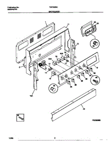 02 - Backguard parts for Frigidaire Range TEF352SCDC from AppliancePartsPros.com