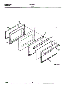 05 - Door parts for Frigidaire Range TEF352SCDC from AppliancePartsPros.com