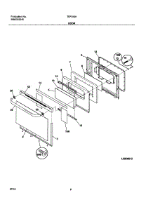 09 - Door parts for Tappan Range TEF353ASE from AppliancePartsPros.com