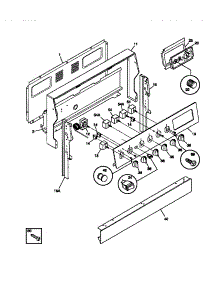 02 - Backguard parts for Frigidaire Range TEF354BCDA from AppliancePartsPros.com