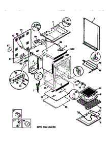 03 - Body parts for Frigidaire Range TEF354BCDA from AppliancePartsPros.com