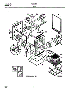 03 - Body parts for Frigidaire Range TEF357BCDE from AppliancePartsPros.com