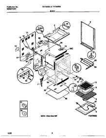 04 - Body parts for Frigidaire Range TEF355BCDA from AppliancePartsPros.com