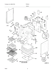 05 - Body parts for Tappan Range TEF364AQJ from AppliancePartsPros.com