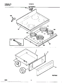 04 - Top / Drawer parts for Frigidaire Range TEF387CCSC from AppliancePartsPros.com